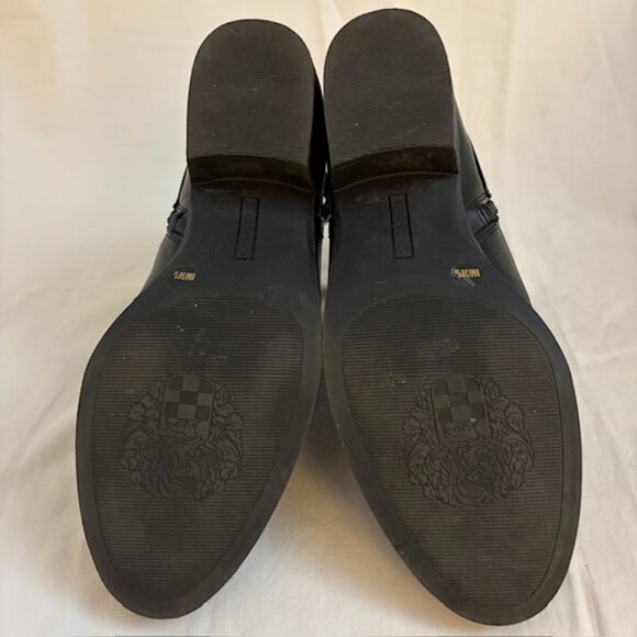 Vince Camuto Peamer Black Leather Ankle Boots with Strap/Buckle Size 8M - Picture 7 of 12